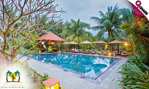 8 Days & 7 Nights at the Riverside Bamboo Resort in Hoi An, Vietnam with Breakfast & Airport Pick-Up for TWO!